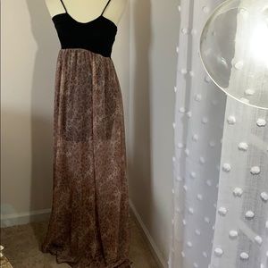 Billabong cheetah dress sheer cheetah fabric sz S